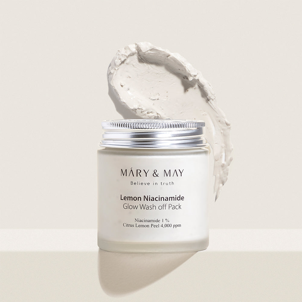 [MARY & MAY] Vegan Lemon Niacinamide Glow Wash off Pack 125g - Berry Purple 
