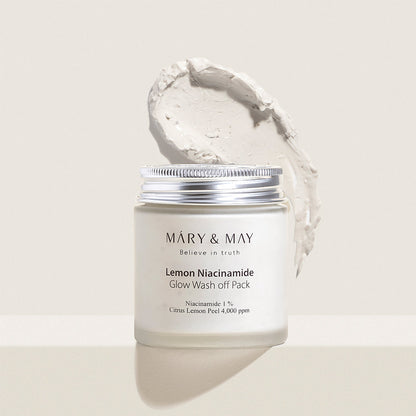 [MARY & MAY] Vegan Lemon Niacinamide Glow Wash off Pack 125g - Berry Purple 