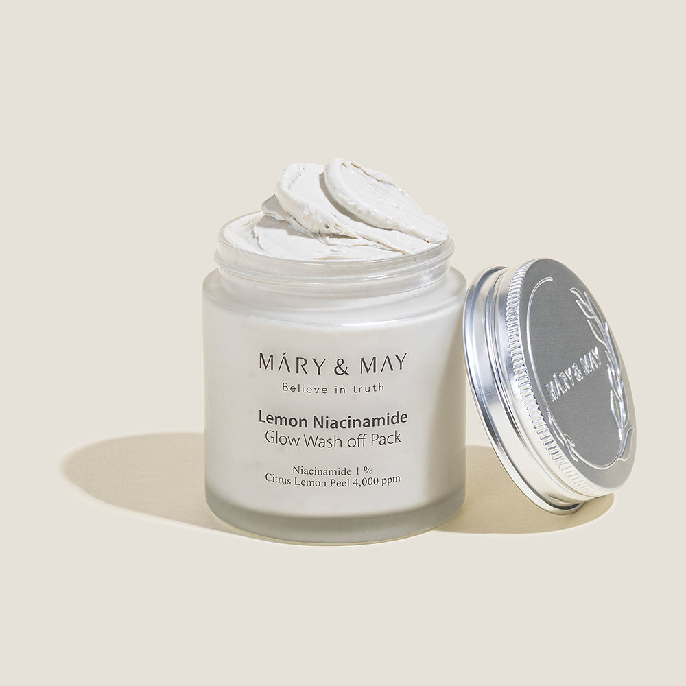 [MARY & MAY] Vegan Lemon Niacinamide Glow Wash off Pack 125g - Berry Purple 
