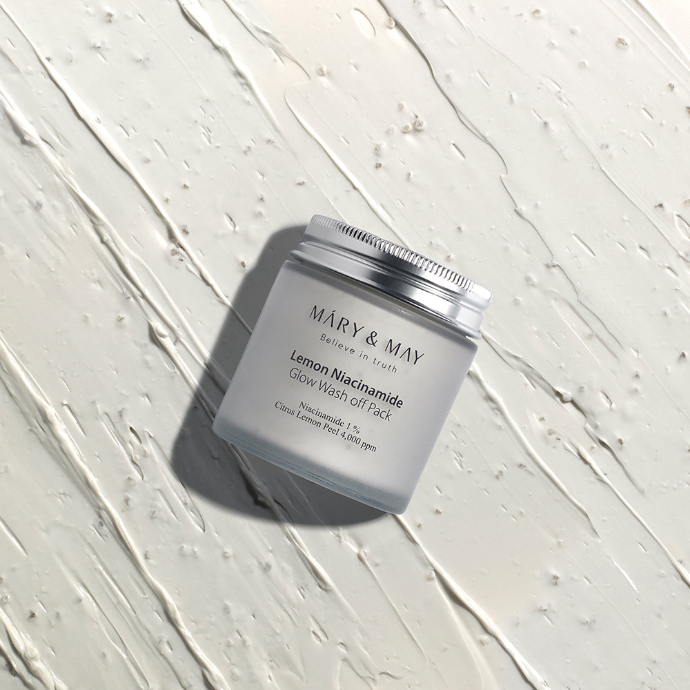 [MARY & MAY] Vegan Lemon Niacinamide Glow Wash off Pack 125g - Berry Purple 