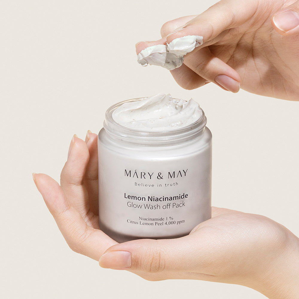 [MARY & MAY] Vegan Lemon Niacinamide Glow Wash off Pack 125g - Berry Purple 
