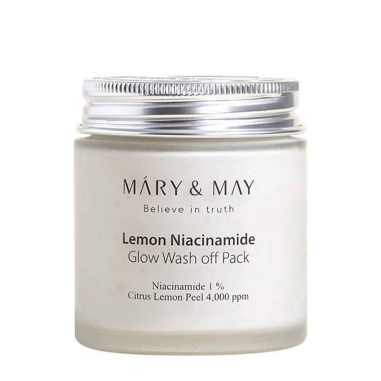 [MARY & MAY] Vegan Lemon Niacinamide Glow Wash off Pack 125g - Berry Purple 