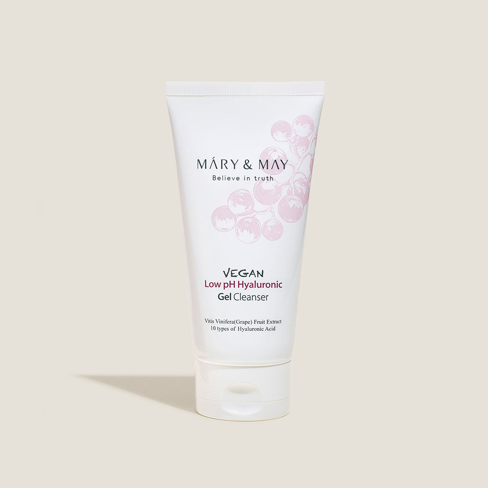 [MARY & MAY] Vegan Low pH Hyaluronic Gel Cleanser 150ml - Berry Purple 
