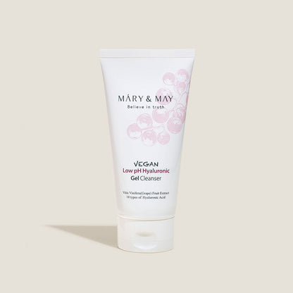 [MARY & MAY] Vegan Low pH Hyaluronic Gel Cleanser 150ml - Berry Purple 