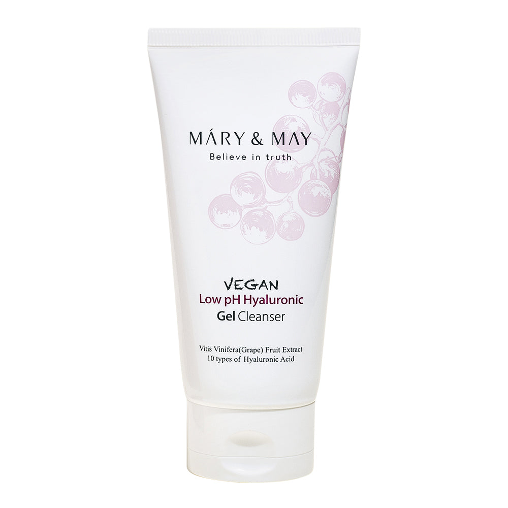[MARY & MAY] Vegan Low pH Hyaluronic Gel Cleanser 150ml - Berry Purple 