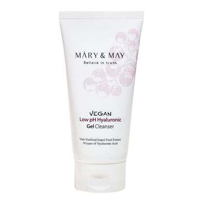 [MARY & MAY] Vegan Low pH Hyaluronic Gel Cleanser 150ml - Berry Purple 