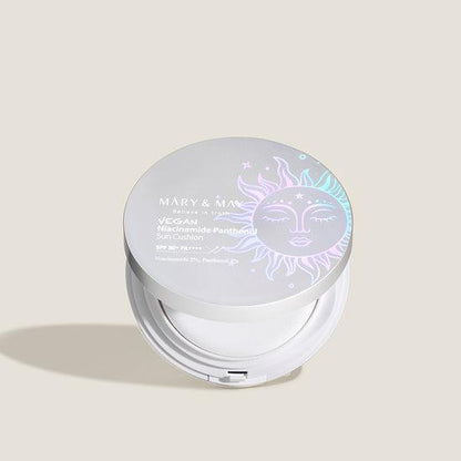 [MARY & MAY] Vegan Niacinamide Panthenol Sun Cushion SPF50+ PA++++ 25g - Berry Purple 