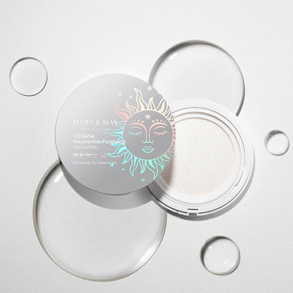 [MARY & MAY] Vegan Niacinamide Panthenol Sun Cushion SPF50+ PA++++ 25g - Berry Purple 