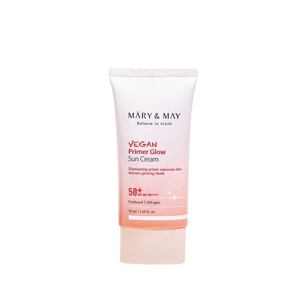 [MARY & MAY] Vegan Primer Glow Sun Cream SPF50+ PA++++ 50ml - Berry Purple 