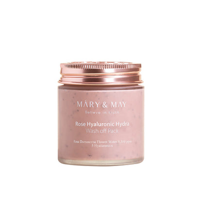 [MARY & MAY] Vegan Rose Hyaluronic Hydra Wash off Pack 125g - Berry Purple 