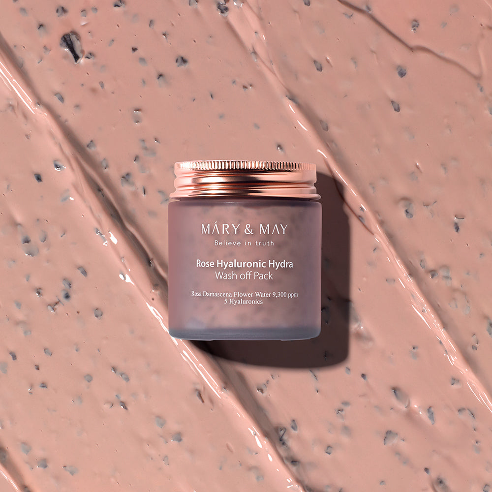 [MARY & MAY] Vegan Rose Hyaluronic Mask Special Set (125g+30g) - Berry Purple 
