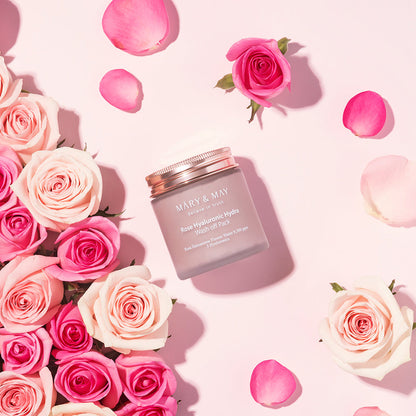 [MARY & MAY] Vegan Rose Hyaluronic Mask Special Set (125g+30g) - Berry Purple 