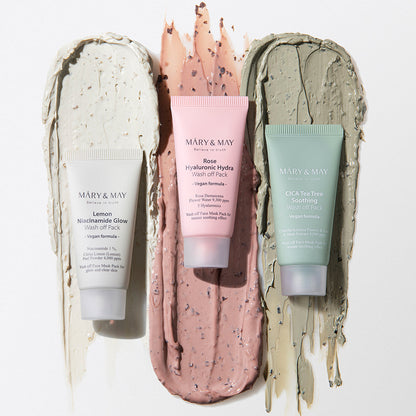 [MARY & MAY] Vegan Wash Off Mask Mini Gift Set (30g x 5) - Berry Purple 