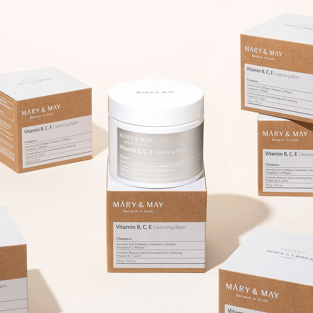 [MARY & MAY] Vitamin B.C.E Cleansing Balm 120g - Berry Purple 