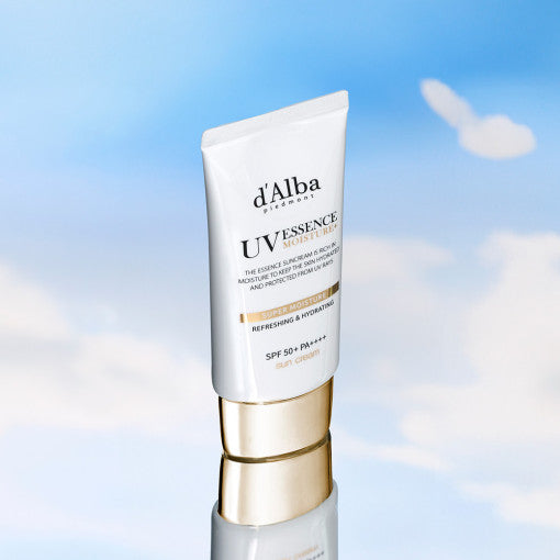 d'Alba Vegan Super Moisture Essence Sun Cream SPF 50+ PA++++ 50ml - Berry Purple 