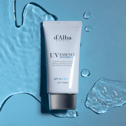 d'Alba Waterfull Essence Sun Cream SPF50+/PA++++ 50ml - Berry Purple 