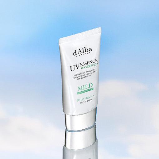 d'Alba Waterfull Mild Sun Cream 50ml - Berry Purple 