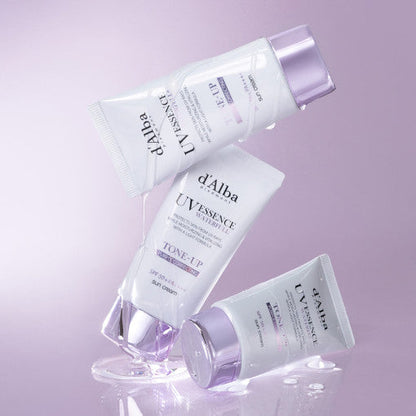 d'Alba Waterfull Tone-Up Sun Cream (Purple) 50ml SPF50+ PA++++ - Berry Purple 