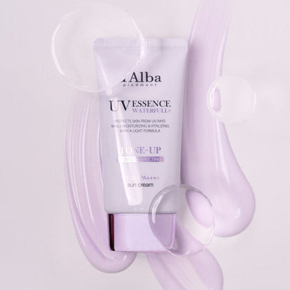 d'Alba Waterfull Tone-Up Sun Cream (Purple) 50ml SPF50+ PA++++ - Berry Purple 