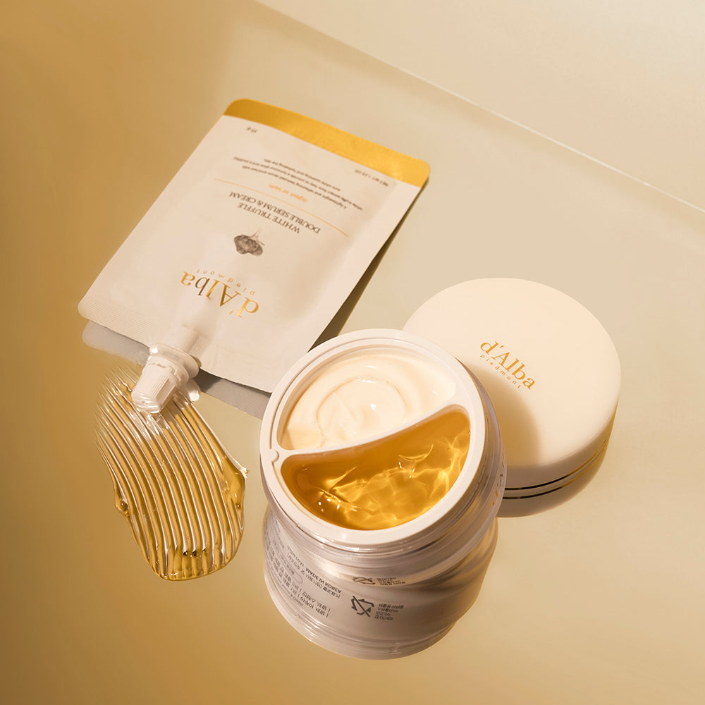 d'Alba White Truffle Double Serum & Cream 70g - Berry Purple 