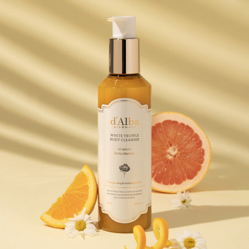 d'Alba White Truffle Oil Serum Body Cleanser 275ml - Berry Purple 