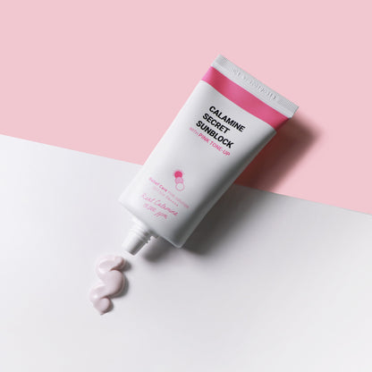 K-SECRET Calamine Secret Sunblock With Pink Tone-Up (SPF50+ PA++++) 50ml - Berry Purple 
