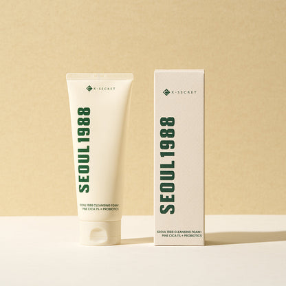 K-SECRET SEOUL 1988 Cleansing Foam : Pine Cica 1% + Probiotics 150ml - Berry Purple 