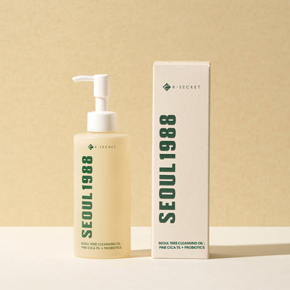 K-SECRET SEOUL 1988 Cleansing Oil : Pine Cica 1% + Probiotics 200ml - Berry Purple 