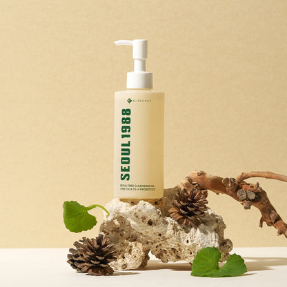 K-SECRET SEOUL 1988 Cleansing Oil : Pine Cica 1% + Probiotics 200ml - Berry Purple 