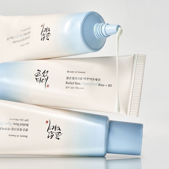 [Beauty of Joseon] Relief Sun Aqua-fresh Rice+B5 (SPF50+ PA++++) 50ml x 2ea - Berry Purple 