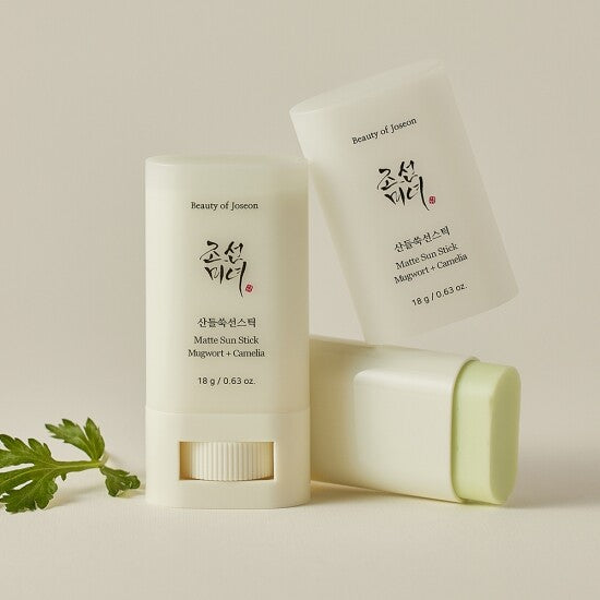 [Beauty of Joseon] Matte sun stick : Mugwort + Camelia 18g (SPF50+ PA++++) X 2EA [DOUBLE SET] - Berry Purple 