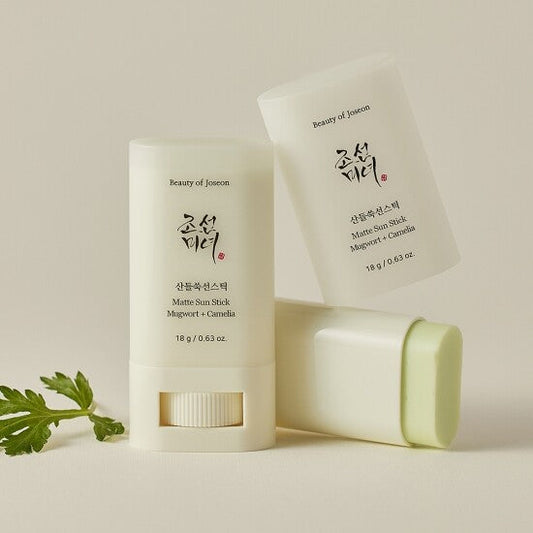 [Beauty of Joseon] Matte sun stick : Mugwort + Camelia 18g (SPF50+ PA++++) X 2EA [DOUBLE SET] - Berry Purple 