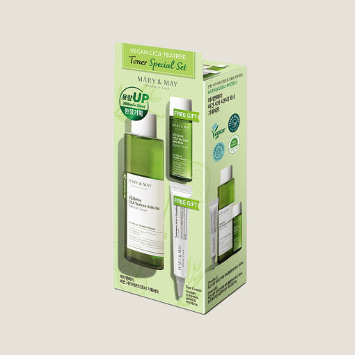 [MARY & MAY] Vegan Cica Teatree Toner Special SET - Berry Purple 