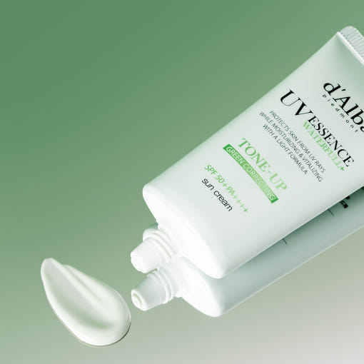 d'Alba Clean Tea Tree Liposome Tone-Up Sun Cream (Green) SPF50+ PA++++ 50ml - Berry Purple 